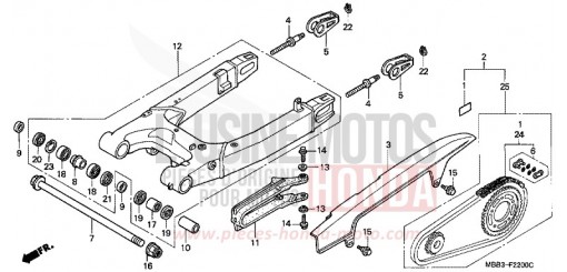 BRAS OSCILLANT VTR1000FV de 1997